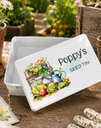 personalised tin for gardener