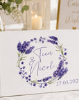 custom guest book floral