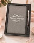 personalised journal gift set