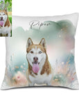 pet memorial cushion with background removed