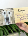 Personalised pet memorial photo block