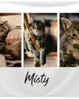 3 Photo Pet Memorial Blanket