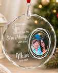memorial Christmas ornament with photo