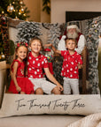 christmas photo cushion