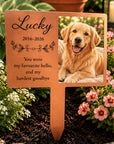 dog burial plaque