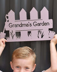 personalised garden sign