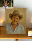 Oil Painting portrait on wood