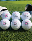 golf balls custom wording