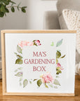Pink Floral Frame - Wooden Keepsake Box