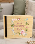 Pink Floral Frame - Wooden Keepsake Box