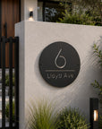 custom address sign