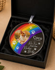 Personalised Rainbow Bridge crystal ornament