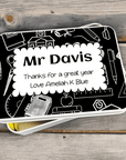 personalised teacher gift, teacher tin