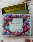 valentines day tin, personalised valentines gift