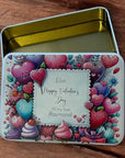 valentines day tin, personalised valentines gift