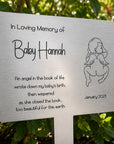 baby loss garden plaque