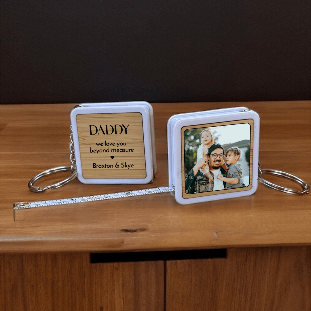 personalised tape measure, fathers day gift