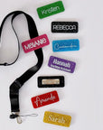 personalised name badges, teacher name badges