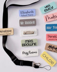 personalised teacher gift. teachers name badge