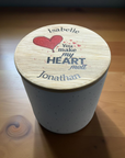 Custom name love candle Valentine’s gift
