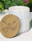 valentines day candle, personalised valentines gift