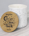 valentines day candle, personalised valentines gift