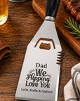 stainless steel engraved barbecue spatula gift