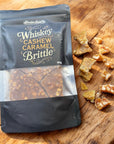 whiskey cashew caramel brittle