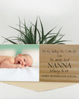 Free-standing personalised wooden photo block appreciation gift