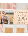 Personalised “World’s Best” photo block with custom text and family photo