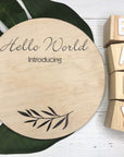 birth announcement disc