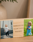 custom two photo block