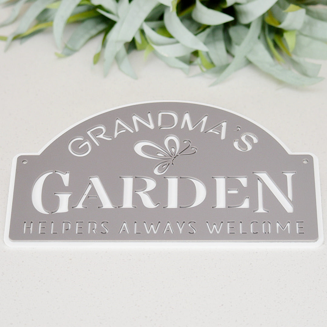 personalised garden sign