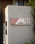 modern address sign