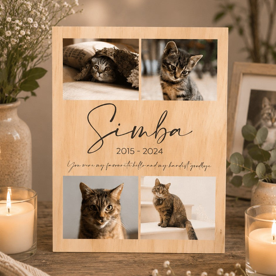 pet memorial photo keepsake