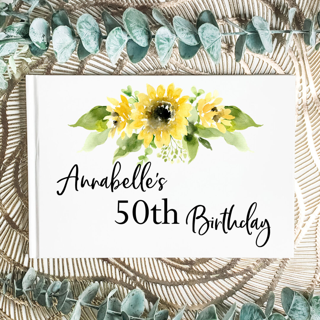 birthday guest book