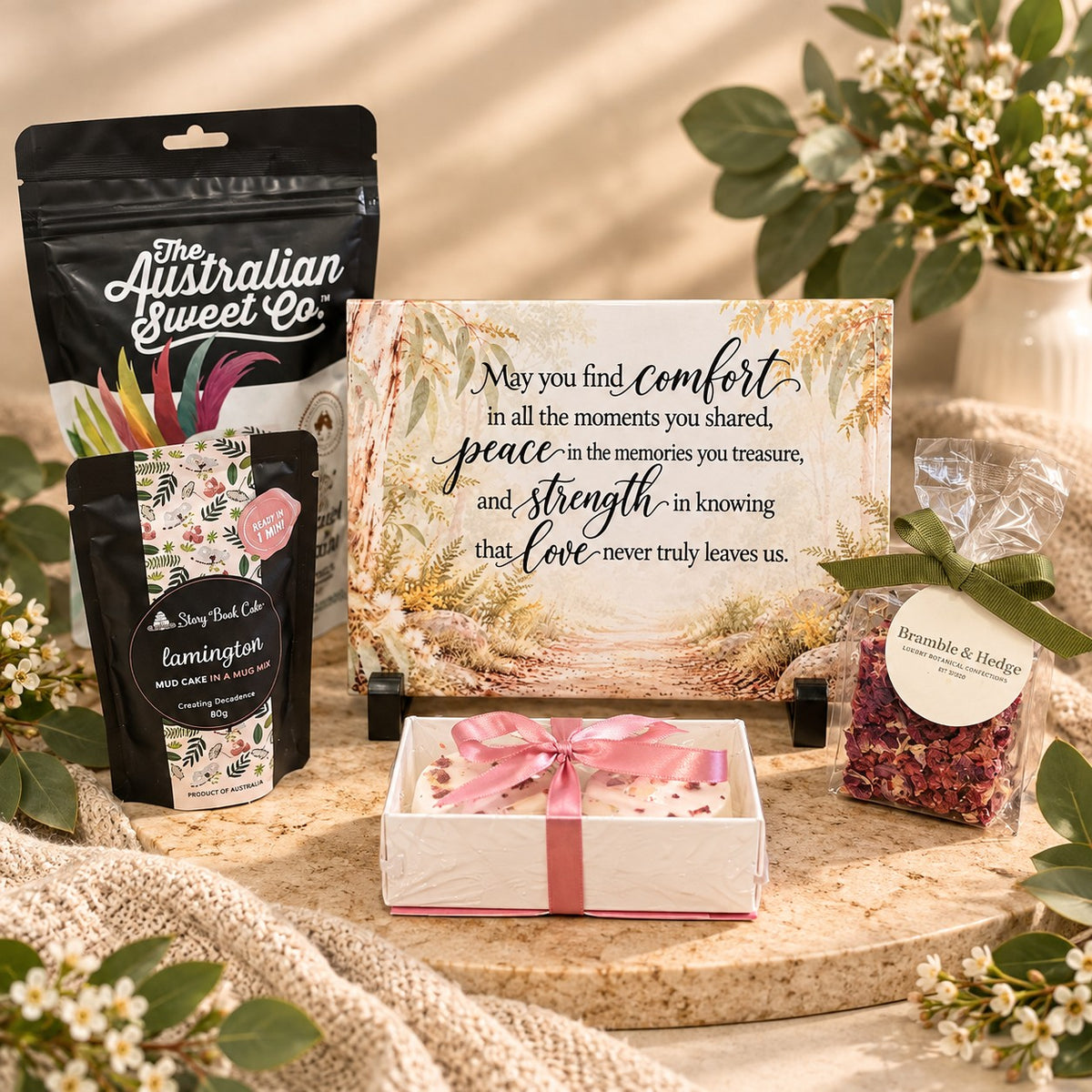 Sympathy gift hamper