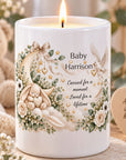 Personalised baby memorial candle