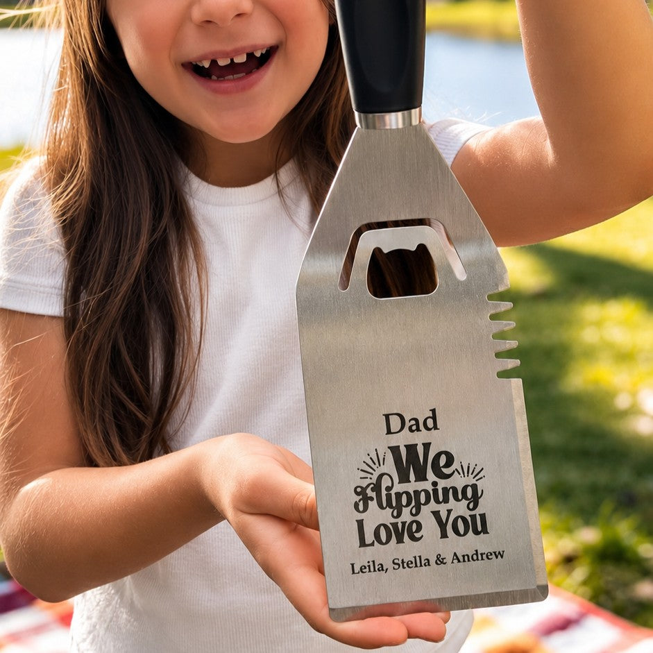 Custom engraved Father's Day BBQ tools