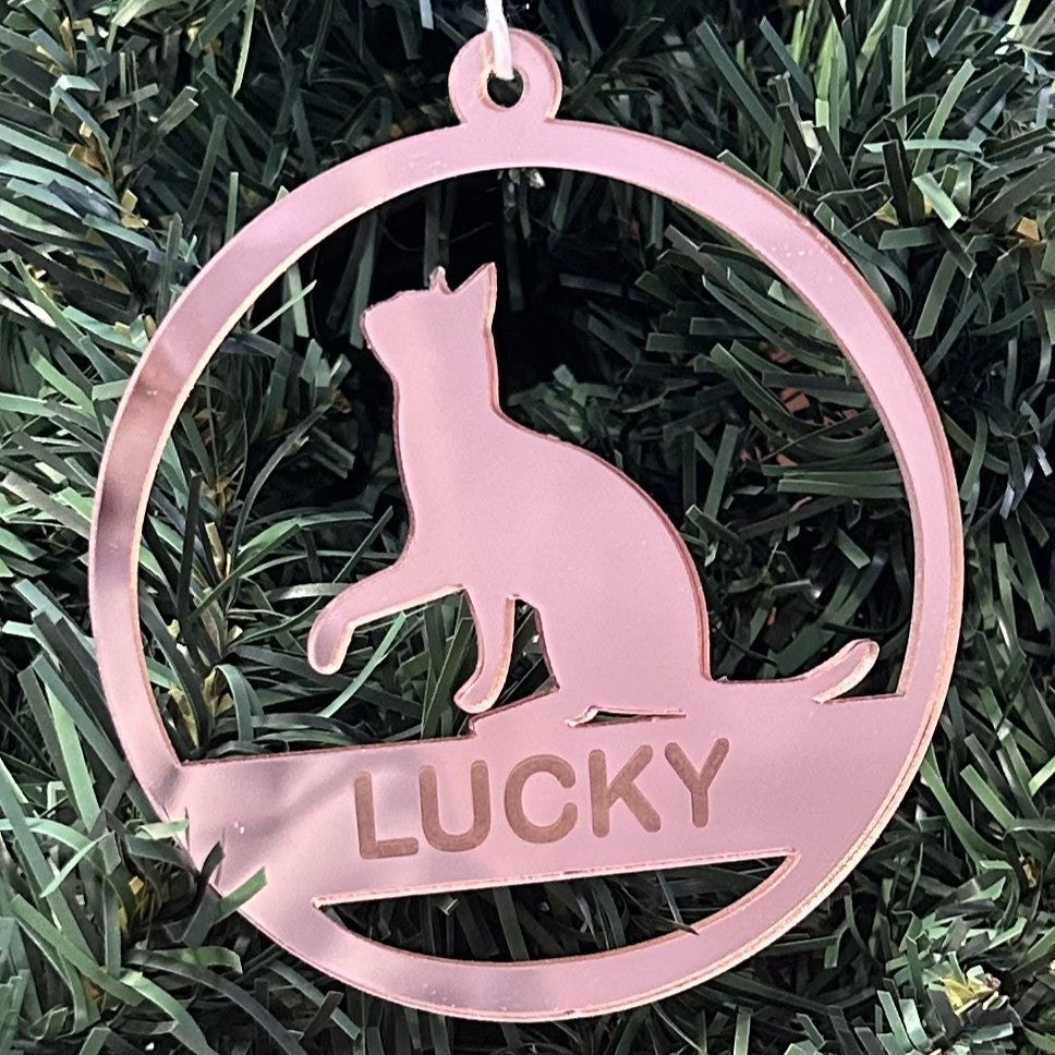 Cat Christmas Ornament 