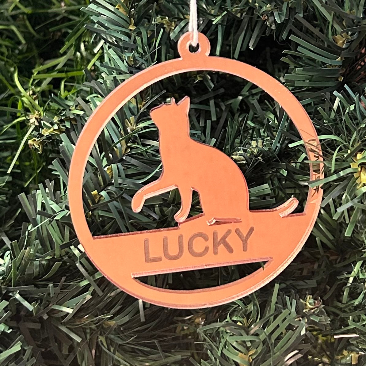 Cat Christmas Ornament 