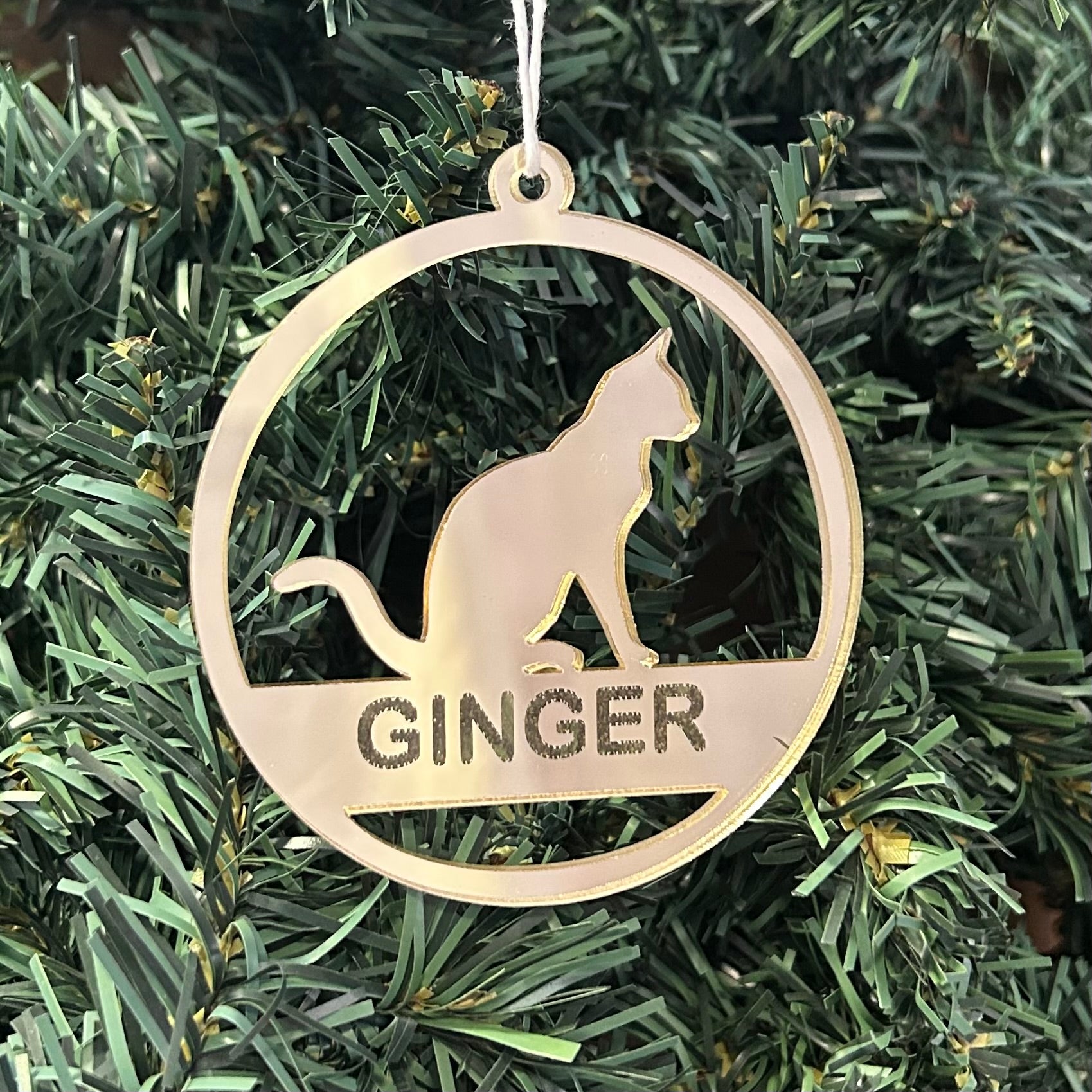 Cat Christmas Ornament 