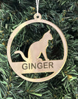 Cat Christmas Ornament 