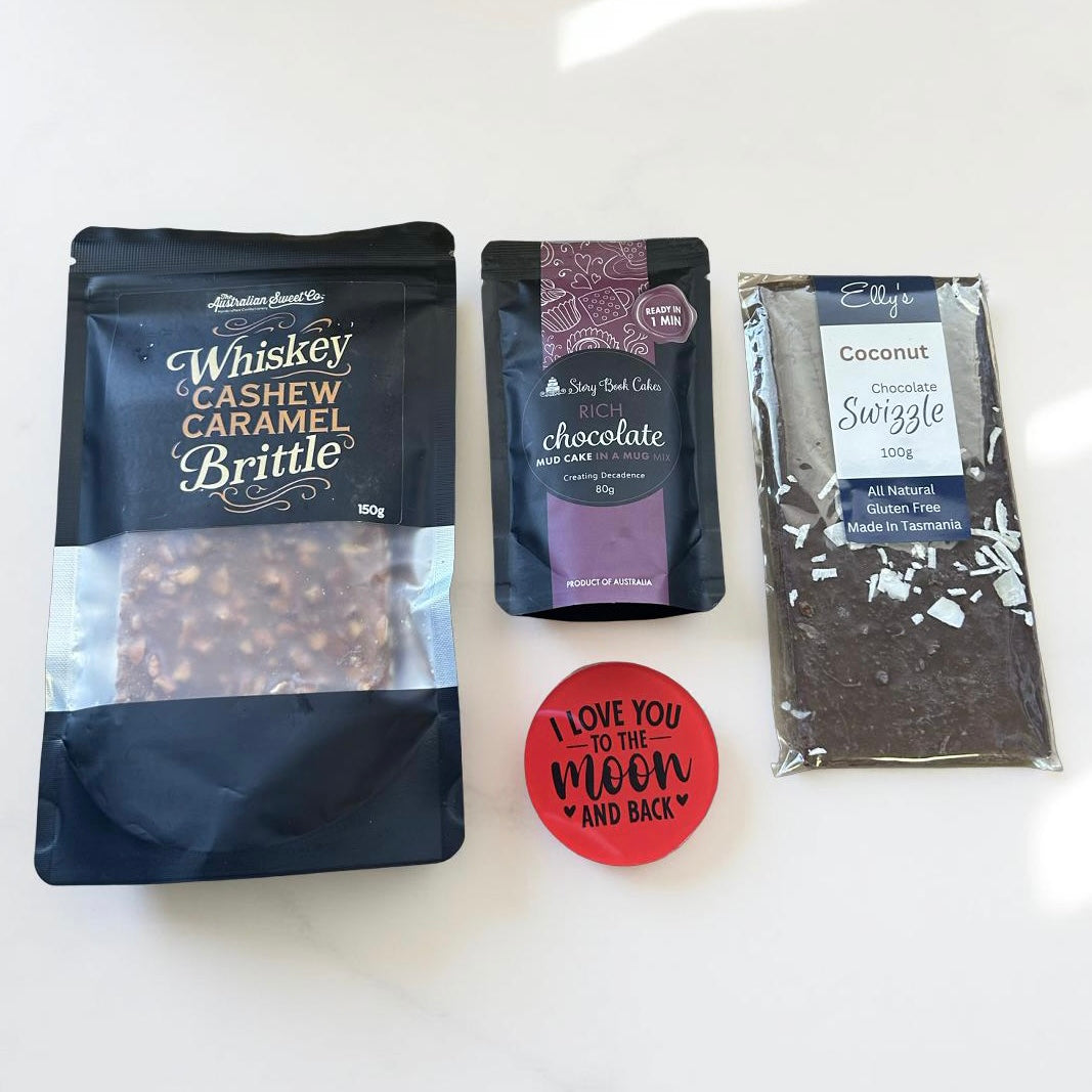 Australian chocolate and caramel brittle gift hamper add-on