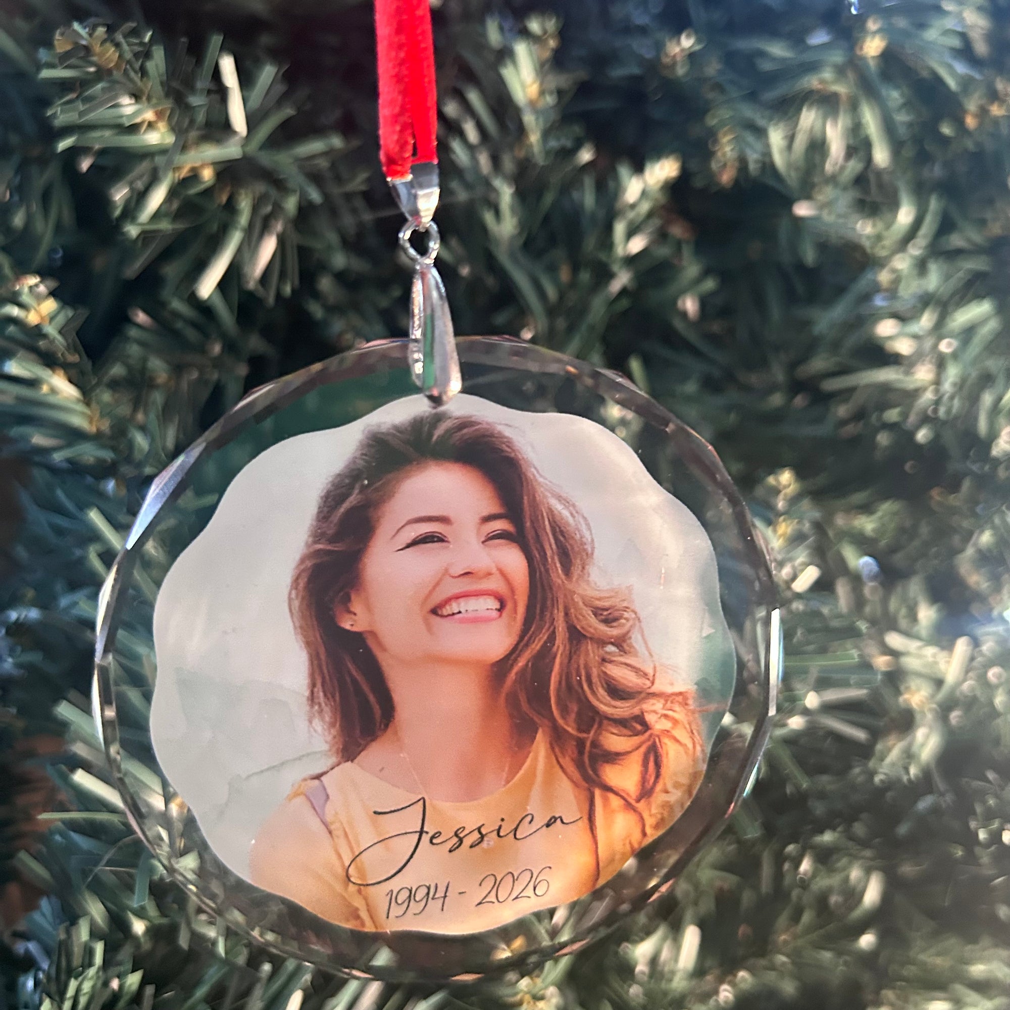 Christmas ornament with photo 