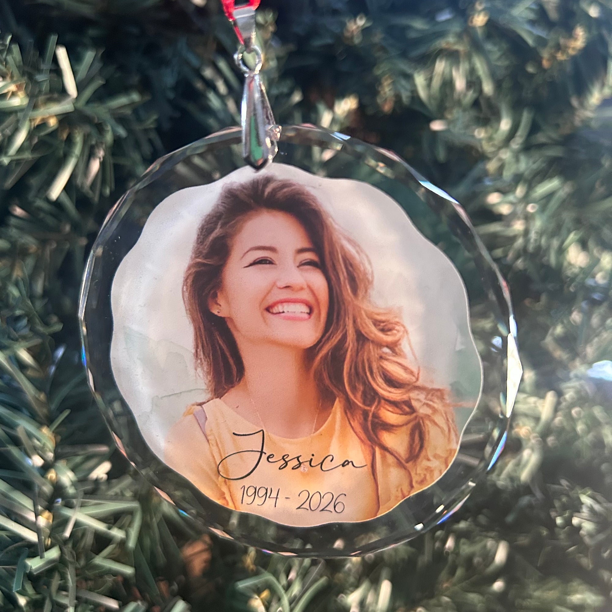 Christmas ornament with photo 