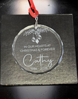 memorial christmas ornament