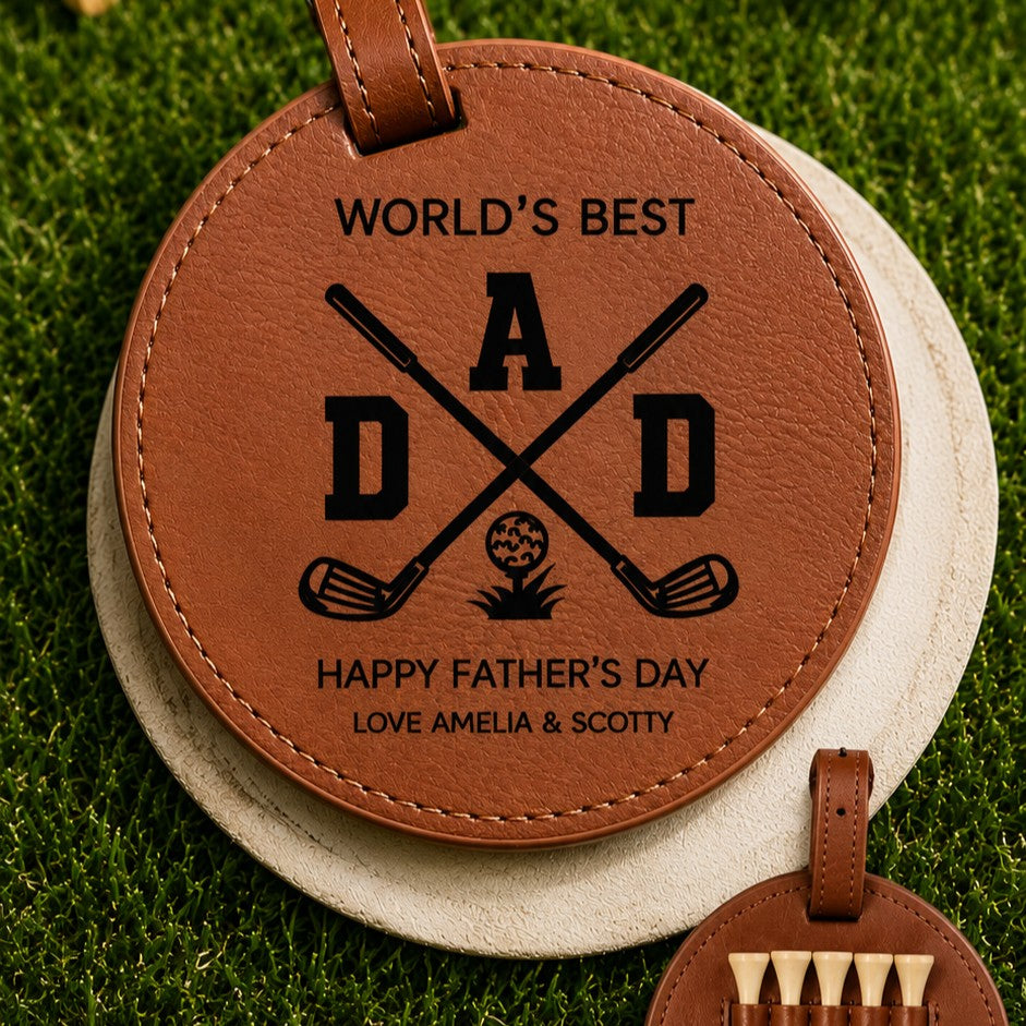 personalised golf gift personalised golf tee holder for dad