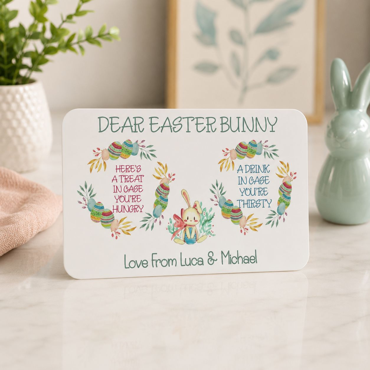 easter bunny placemat