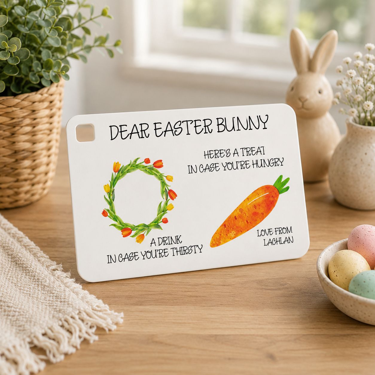 easter bunny placemat